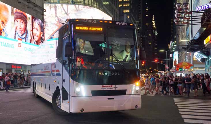 Coach USA Newark Airport Express Van Hool CX45 49452